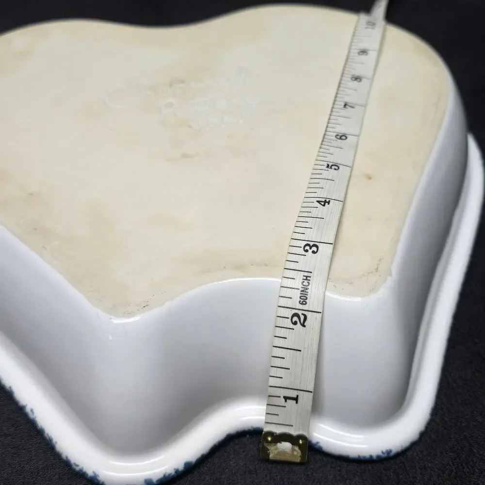 Chaparral Pottery U.S.A. Ceramic Stoneware Apple Shaped Baking / Serving Dish